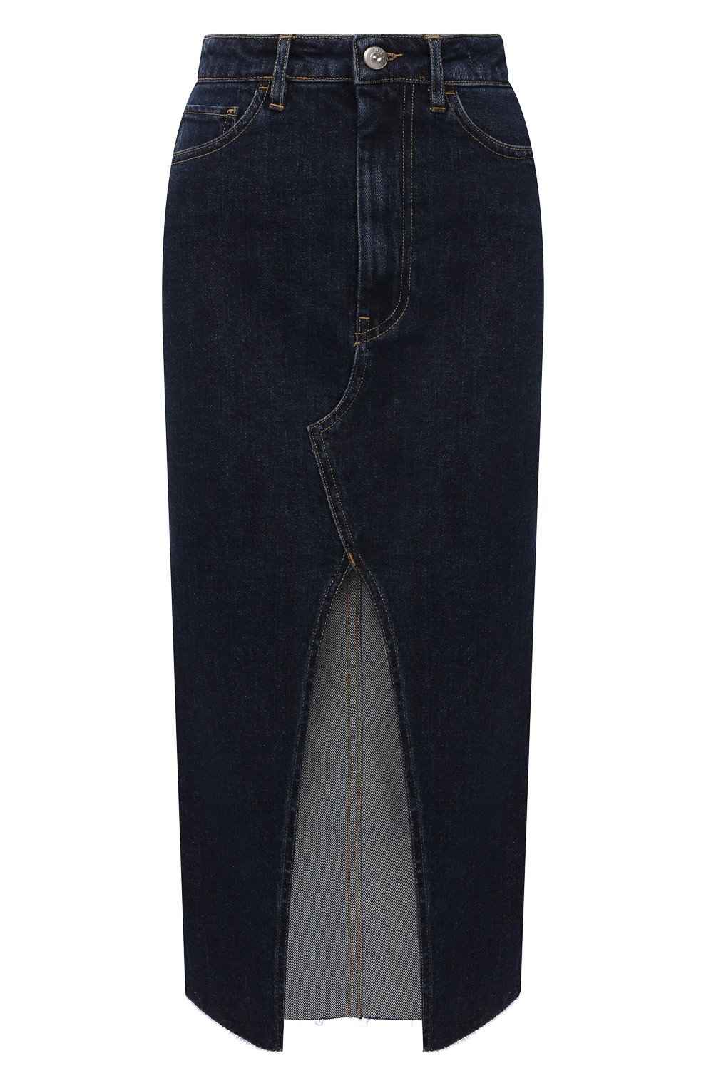 Джинсовая юбка 3X1 синего цвета по цене 21700 руб., арт. WS0021095/REAL BLUE, фото 1 Джинсовая юбка 3X1, арт. WS0021095/REAL BLUE, фото 1