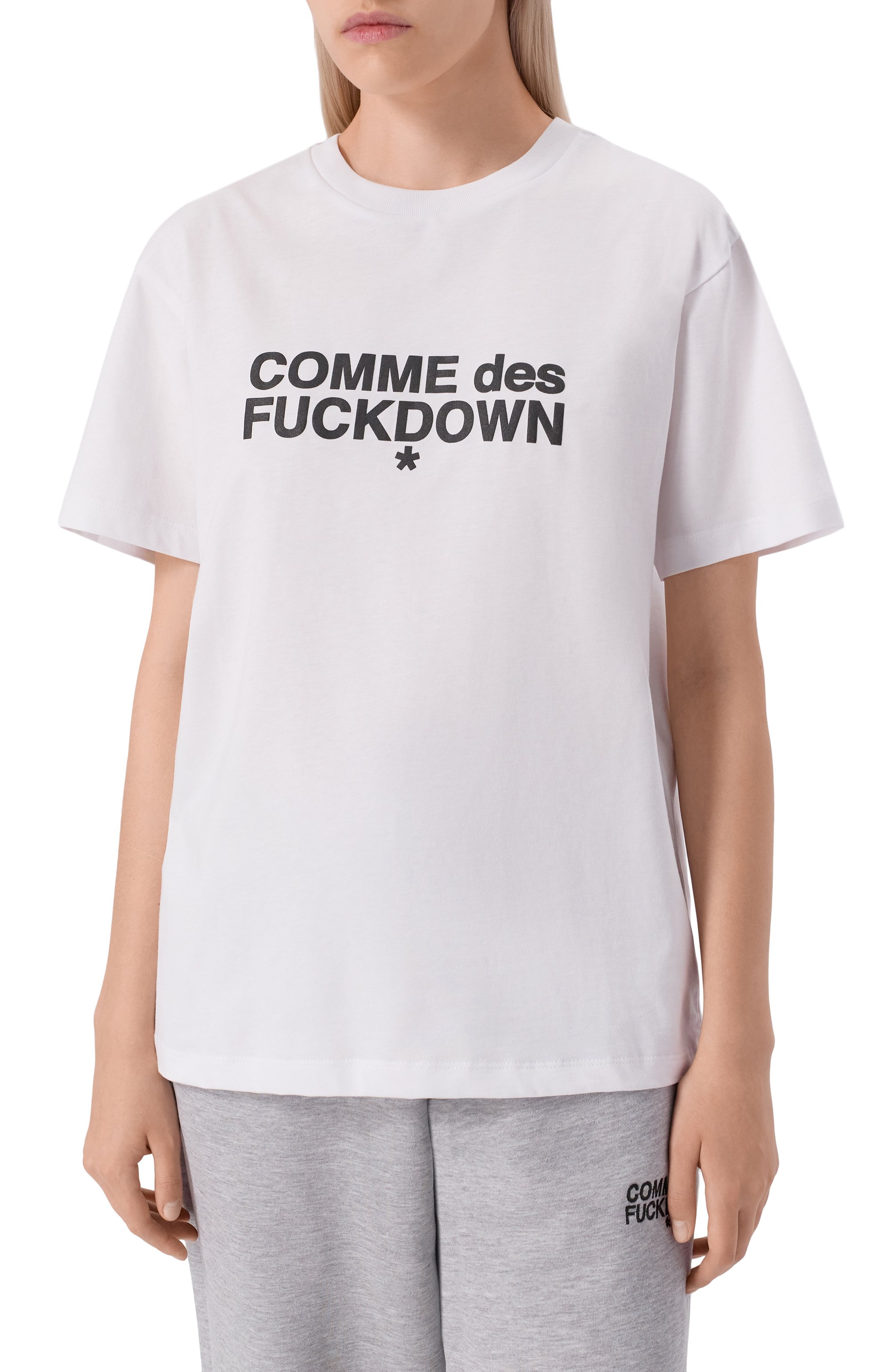 Хлопковая футболка COMME DES FUCKDOWN, арт. CFABW01356, фото 3