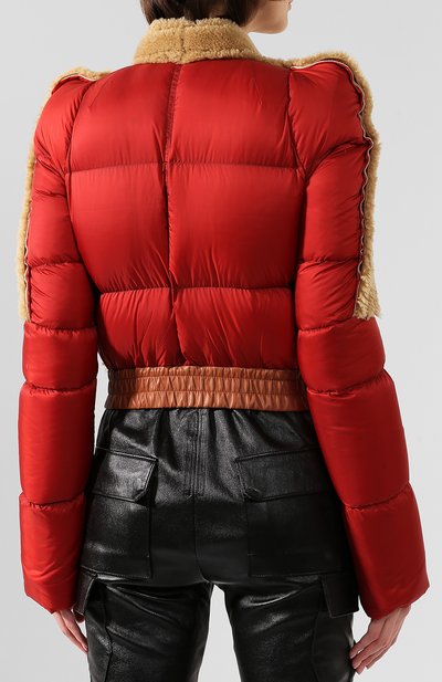 Пуховая куртка RICK OWENS бежевого цвета по цене 241500 руб., арт. R019F5795/C0M13, фото 4 Пуховая куртка RICK OWENS, арт. R019F5795/C0M13, фото 4