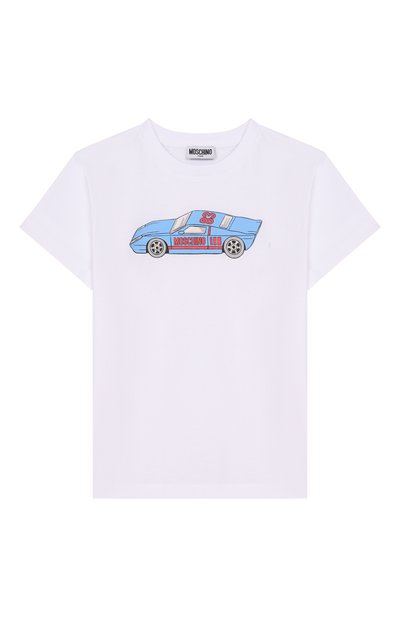 Хлопковая футболка MOSCHINO, арт. HRM04L/LAA02_001