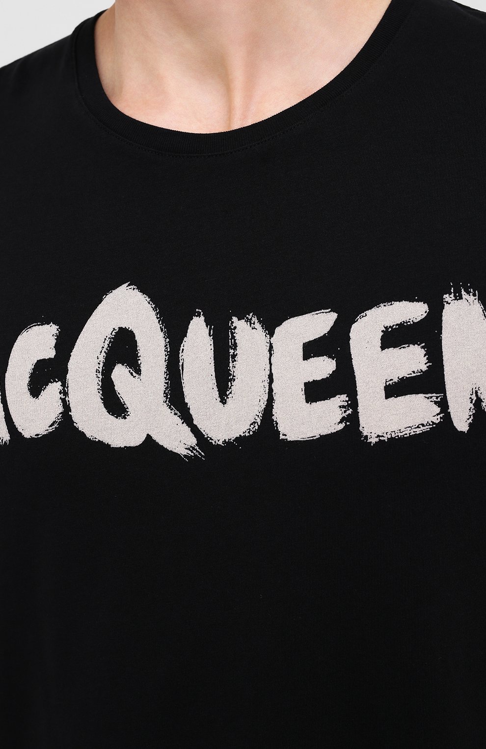 Хлопковая футболка ALEXANDER MCQUEEN, арт. 622104/QPZ57, фото 5