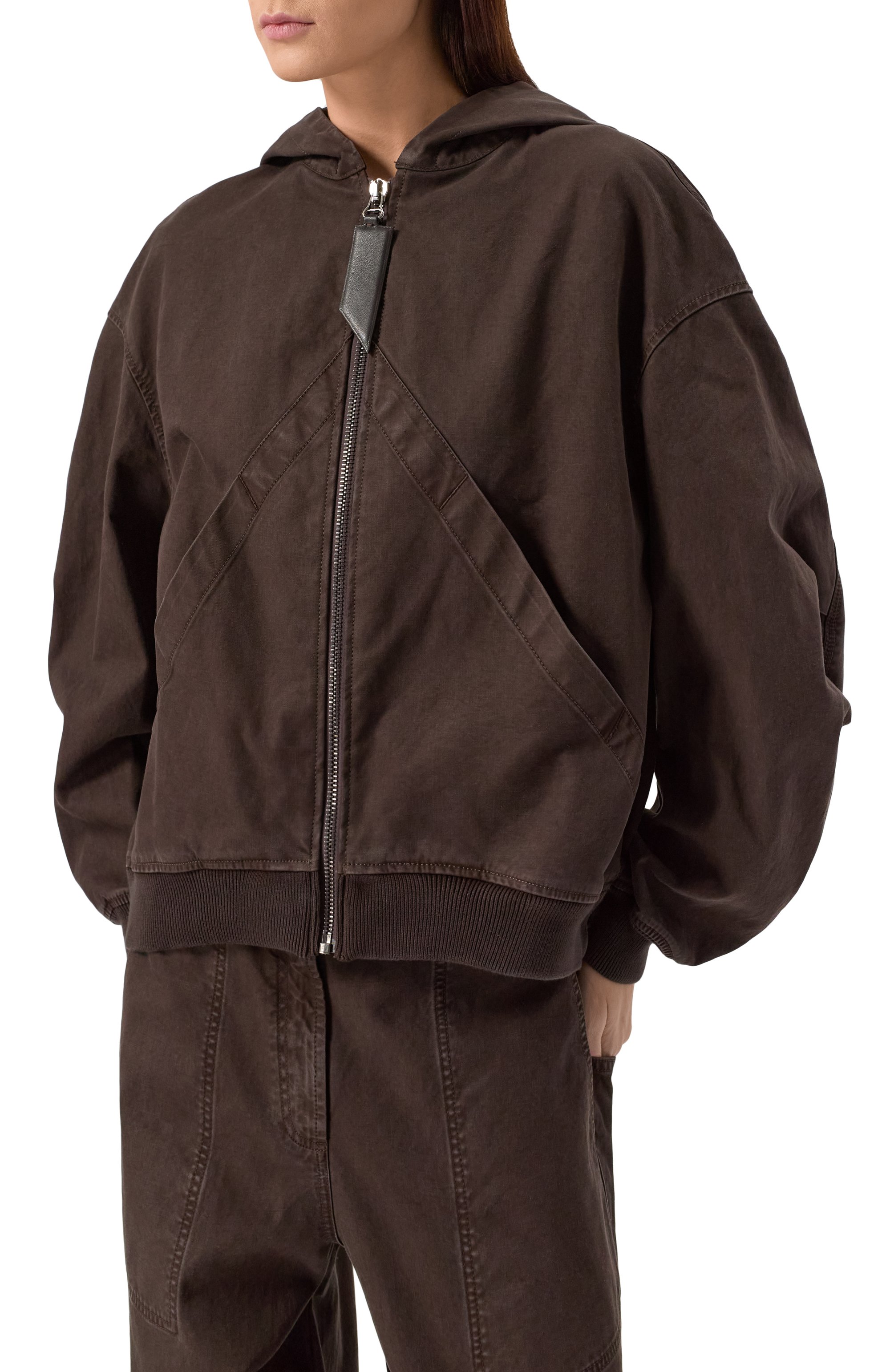 Хлопковый бомбер THE ATTICO, арт. 250WCB00066/DDC093AA, фото 3