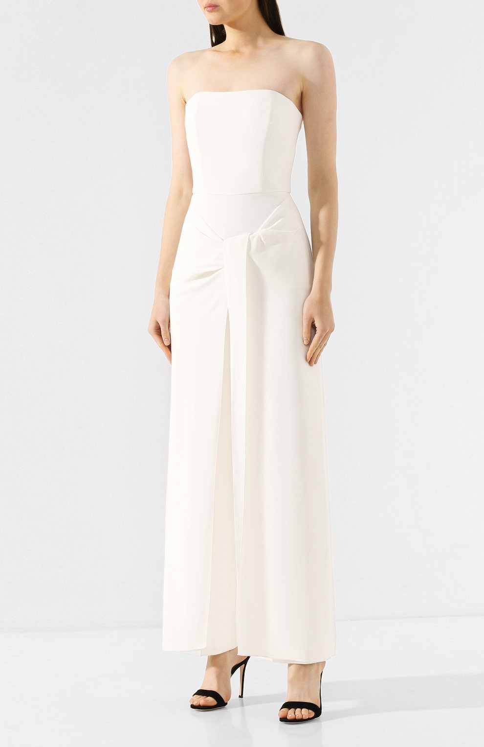Комбинезон ROLAND MOURET белого цвета по цене 155000 руб., арт. PW19/S0666/F2241, фото 3 Комбинезон ROLAND MOURET, арт. PW19/S0666/F2241, фото 3