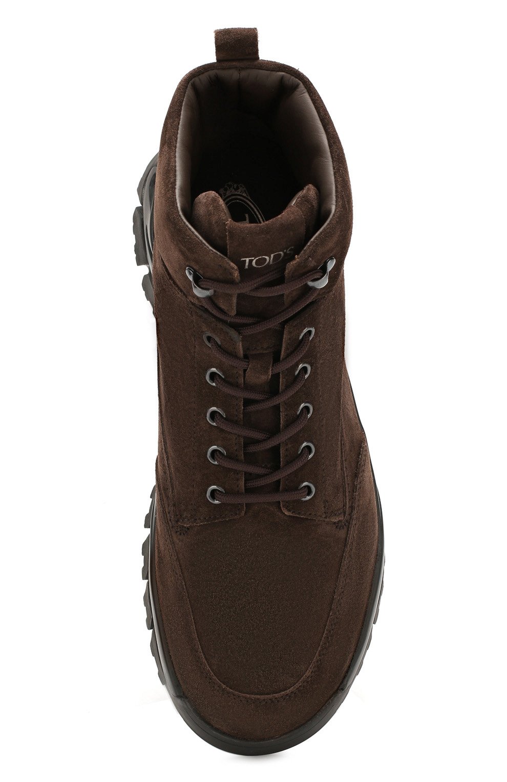 Замшевые ботинки TOD’S темно-коричневого цвета по цене 61600 руб., арт. XXM81B0CD00RE0, фото 5 Замшевые ботинки TOD’S, арт. XXM81B0CD00RE0, фото 5