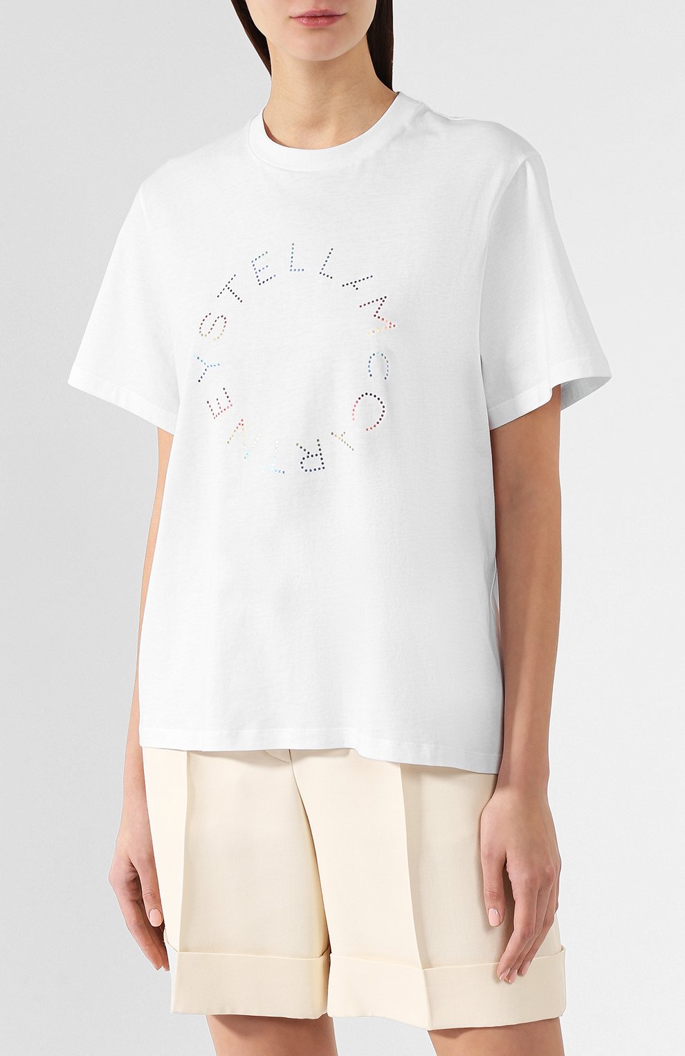 Хлопковая футболка STELLA MCCARTNEY, арт. 511240/SMW22, фото 3