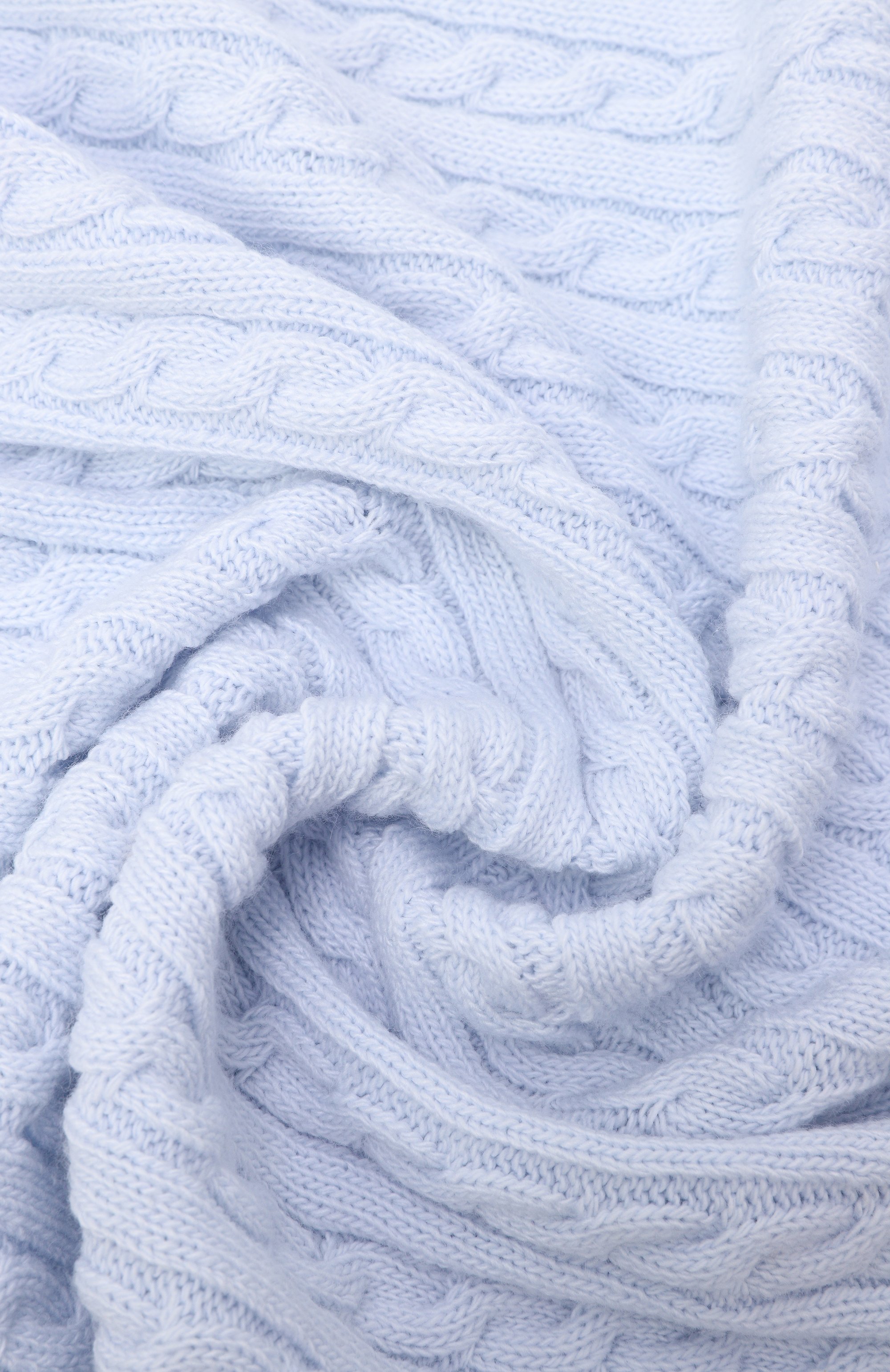 Шерстяной плед WOOL AND COTTON, арт. VMLPL-косы, фото 2