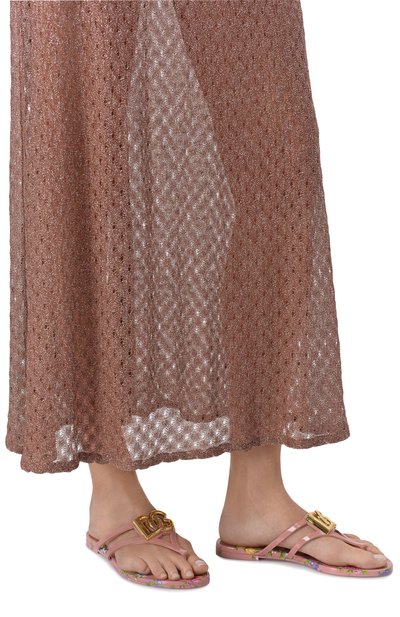 Шлепанцы DOLCE & GABBANA розового цвета по цене 65350 руб., арт. CW2418/AY850, фото 2 Шлепанцы DOLCE & GABBANA, арт. CW2418/AY850, фото 2