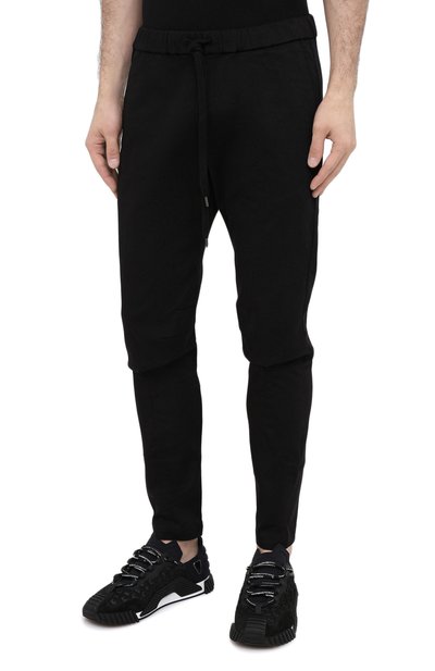 Хлопковые брюки KAZUYUKI KUMAGAI черного цвета по цене 42550 руб., арт. AP03-208, фото 3 Хлопковые брюки KAZUYUKI KUMAGAI, арт. AP03-208, фото 3