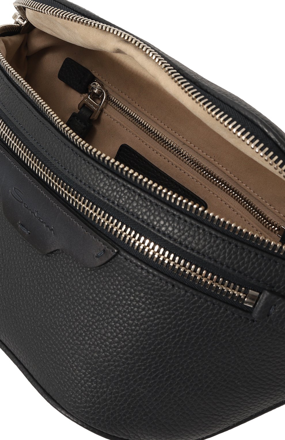 Кожаная поясная сумка SANTONI, арт. UIBBA2365EN-A2IBN01, фото 5