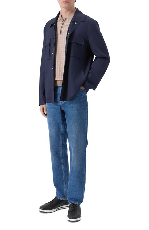 Кожаные кеды Stefano Ricci UC34G5285/NPS Чёрный  UC34G5285/NPS Фото 2