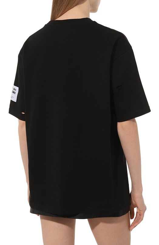 Хлопковая футболка Comme des Fuckdown CFABW00128 Чёрный  CFABW00128 Фото 4
