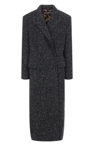 Женское пальто из шерсти и шелка DOLCE & GABBANA, арт. F0GHHT/FCZAD