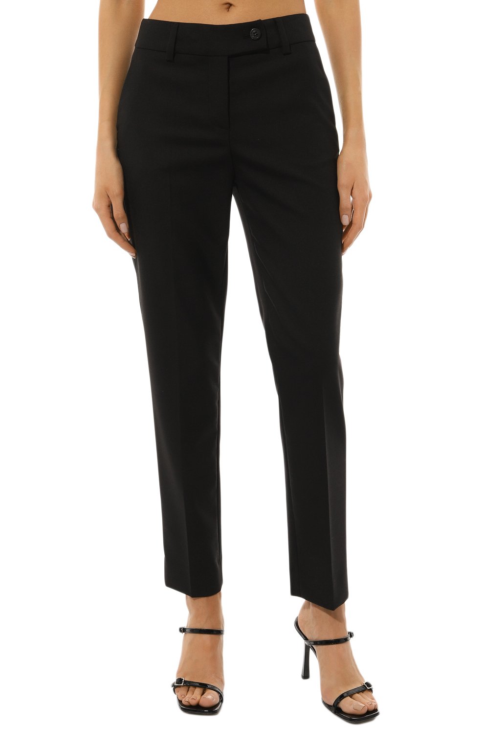 Брюки TRUSSARDI черного цвета по цене 29400 руб., арт. 56P00395-1T006188, фото 3 Брюки TRUSSARDI, арт. 56P00395-1T006188, фото 3