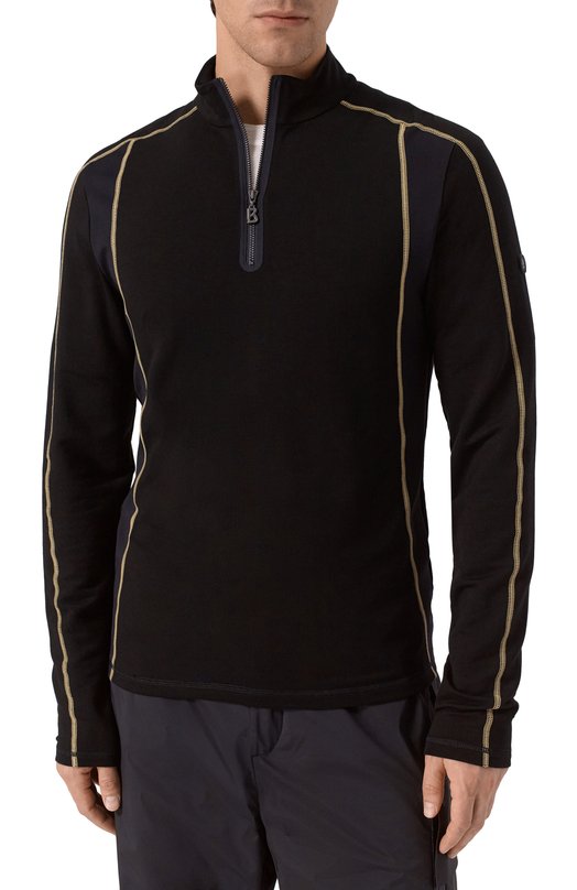 Джемпер из лиоцелла и шерсти Bogner 51089228 Чёрный  51089228 Фото 3