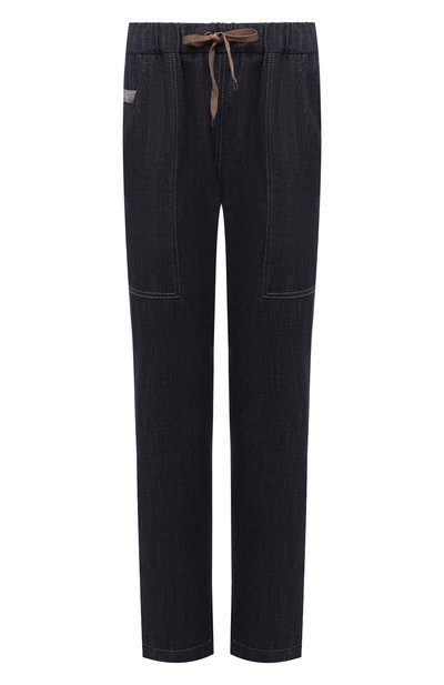 Джинсы BRUNELLO CUCINELLI темно-синего цвета по цене 99750 руб., арт. M0F28P5713, фото 1 Джинсы BRUNELLO CUCINELLI, арт. M0F28P5713, фото 1