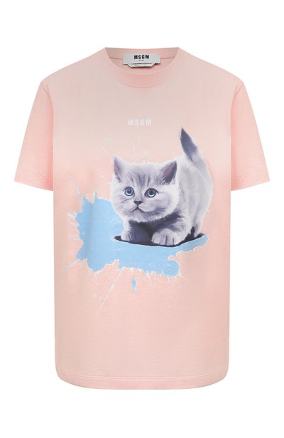 Женская хлопковая футболка MSGM, арт. 3241MDM163 227298