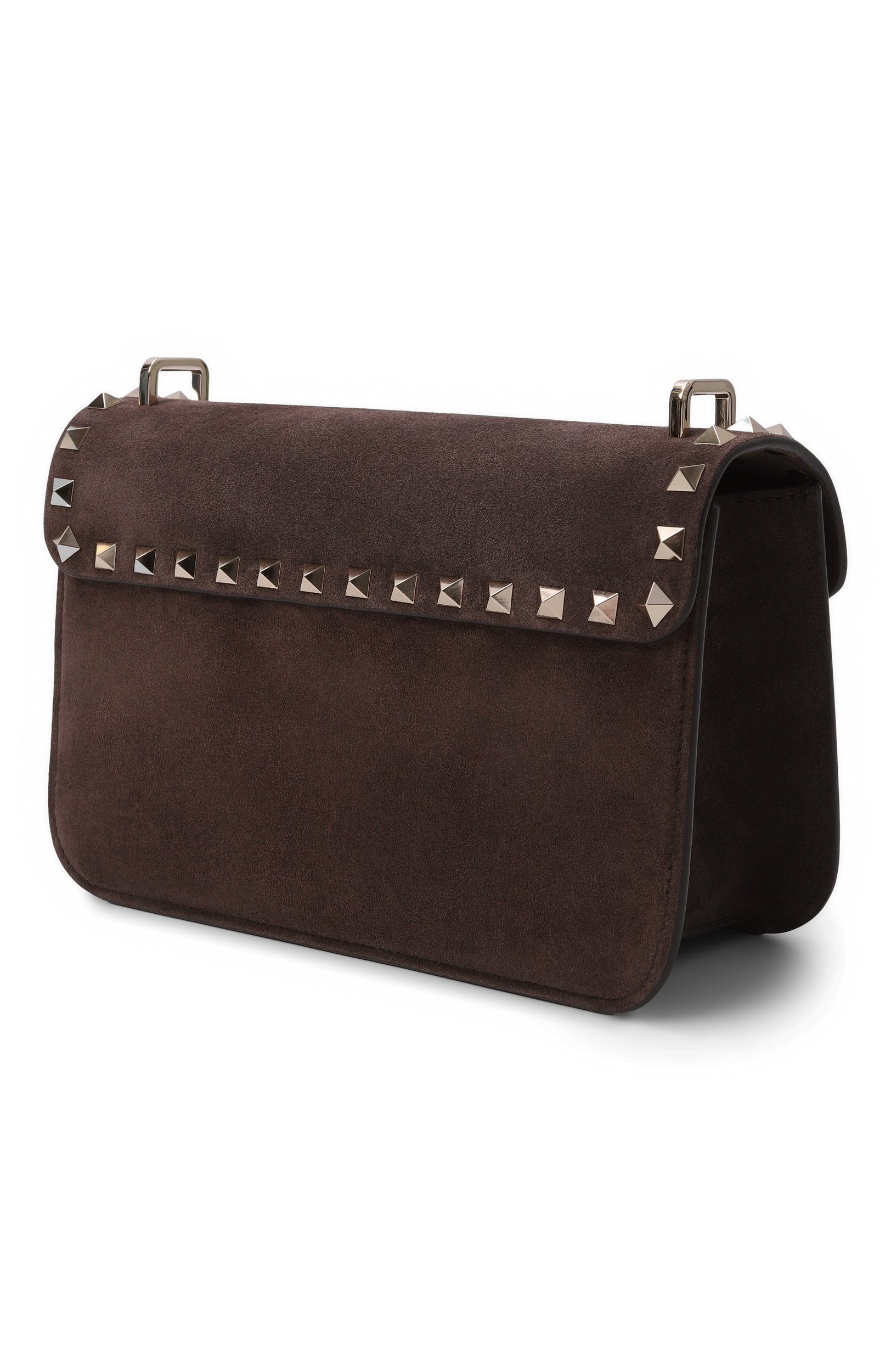 Сумка rockstud small VALENTINO темно-коричневого цвета по цене 193000 руб., арт. 9W2B0T76/KQQ, фото 4 Сумка rockstud small VALENTINO, арт. 9W2B0T76/KQQ, фото 4
