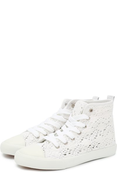 Высокие кружевные кеды POLO RALPH LAUREN, арт. HAMPTYN HI/CHIL, фото 1