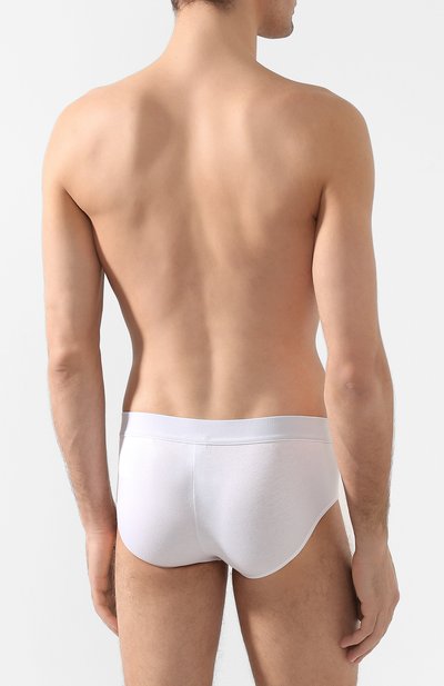 Хлопковые хипсы с широкой резинкой DOLCE & GABBANA белого цвета по цене 7850 руб., арт. 0121/N3A03J/00020, фото 3 Хлопковые хипсы с широкой резинкой DOLCE & GABBANA, арт. 0121/N3A03J/00020, фото 3