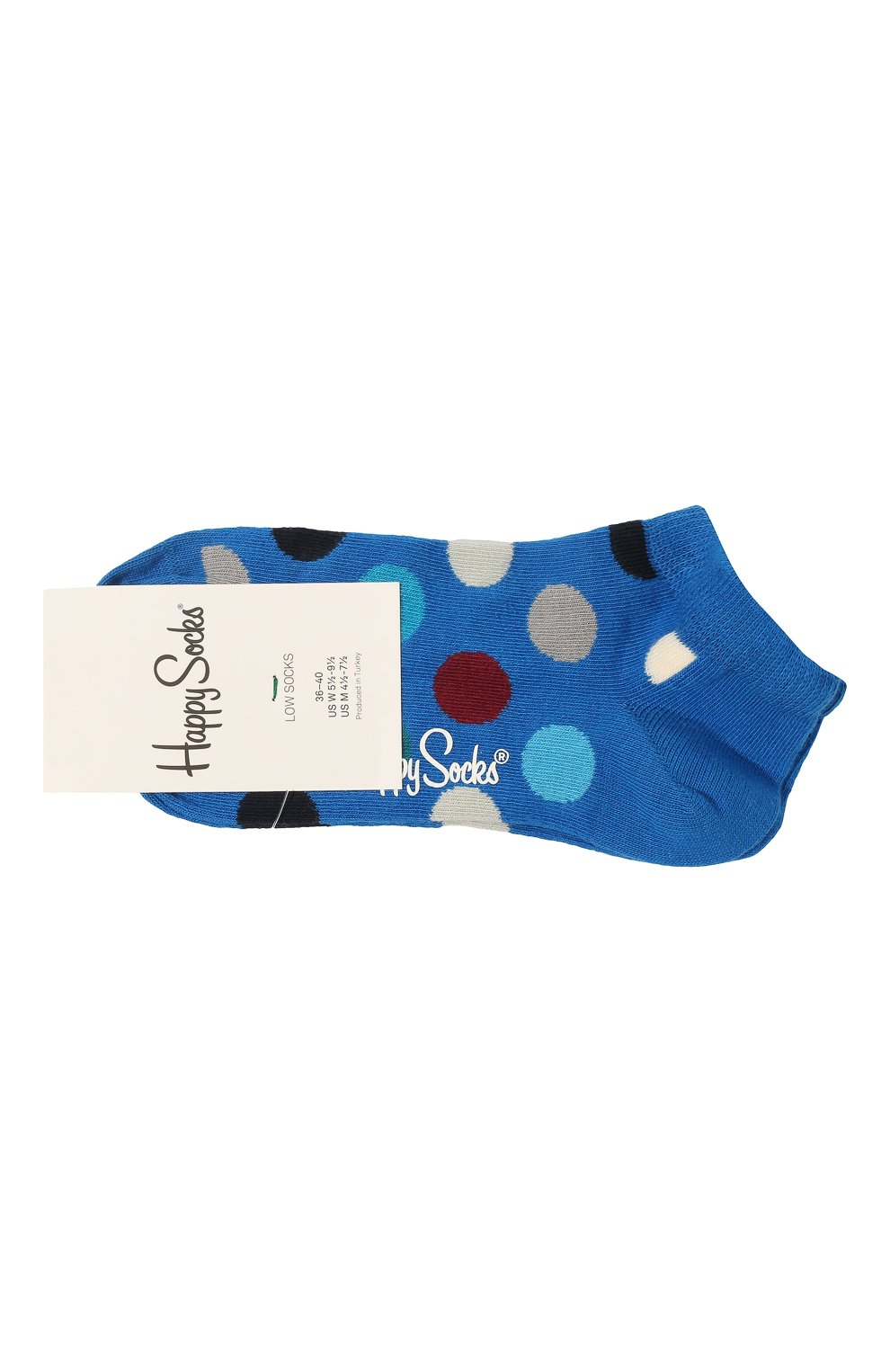 Носки big dot low sock HAPPY SOCKS разноцветного цвета по цене 590 руб., арт. BDO05, фото 1 Носки big dot low sock HAPPY SOCKS, арт. BDO05, фото 1