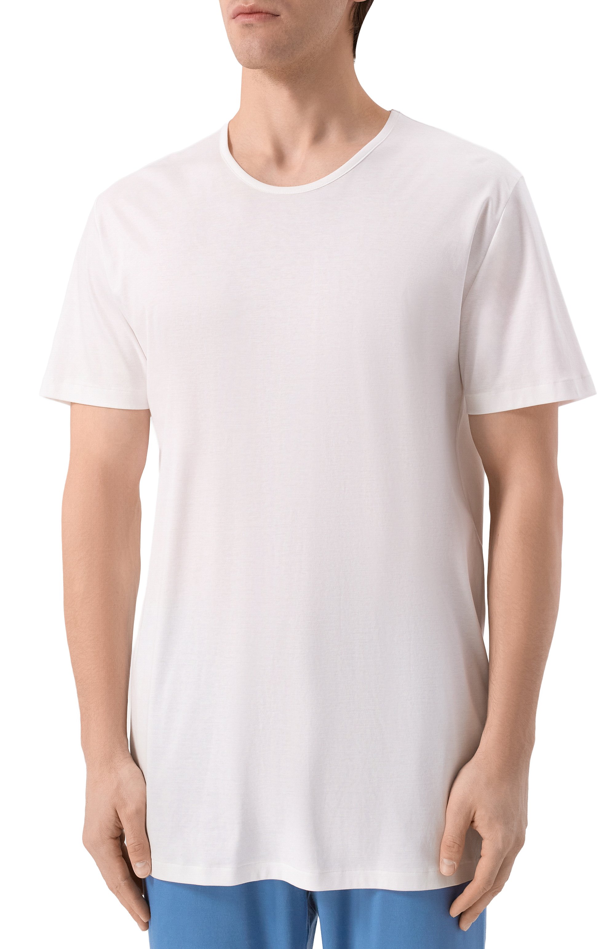 Хлопковая футболка ZIMMERLI белого цвета по цене 26100 руб., арт. 286-1441/XXL, фото 3 Хлопковая футболка ZIMMERLI, арт. 286-1441/XXL, фото 3