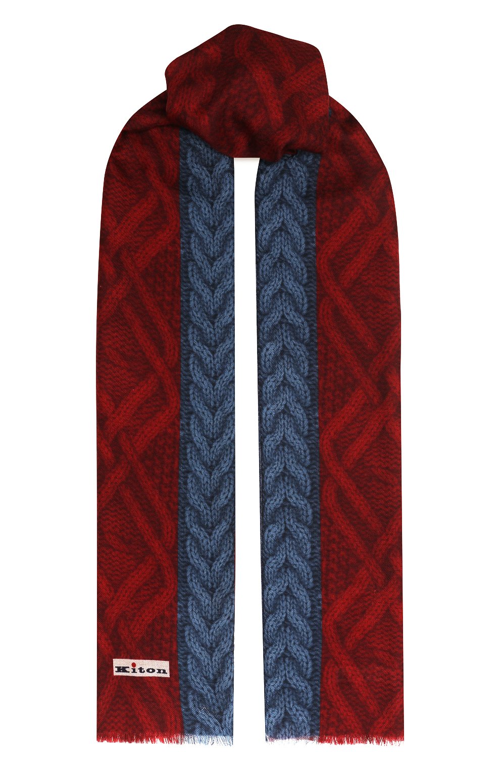 Шарф из кашемира и шерсти KITON, арт. USCIACK0261F10, фото 1