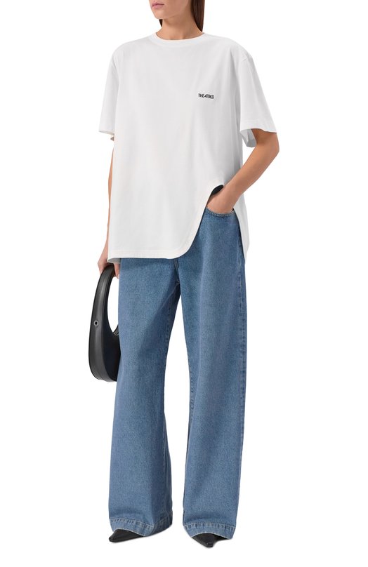 Хлопковая футболка The Attico 260WCT00350/JJJ025AA Белый  260WCT00350/JJJ025AA Фото 2