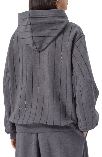 Хлопковое худи BRUNELLO CUCINELLI, арт. MP05NS0809, фото 4