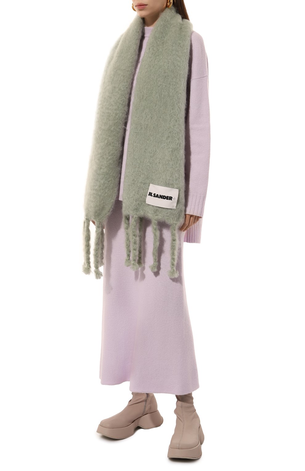 Шерстяной шарф JIL SANDER, арт. J40TE0118/J40041, фото 2