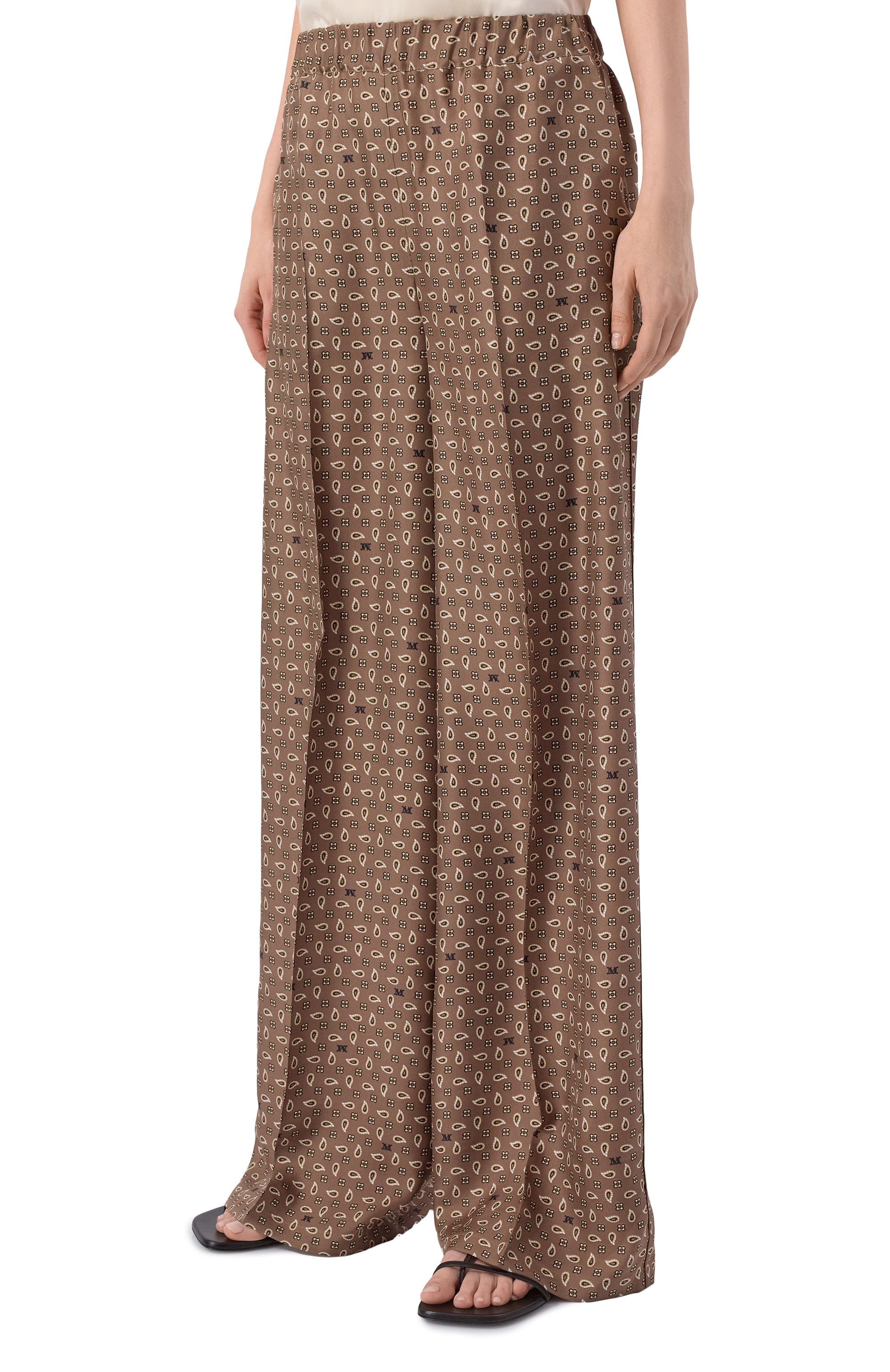 Шелковые брюки MAX MARA, арт. MXMVISCHI0, фото 3