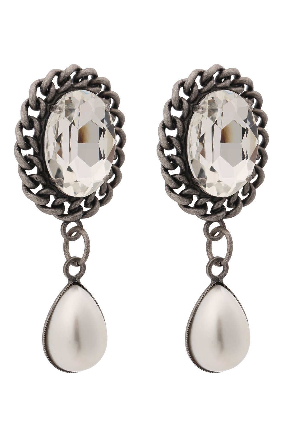 Клипсы ALESSANDRA RICH серебряного цвета по цене 46350 руб., арт. FABA2380, фото 3 Клипсы ALESSANDRA RICH, арт. FABA2380, фото 3