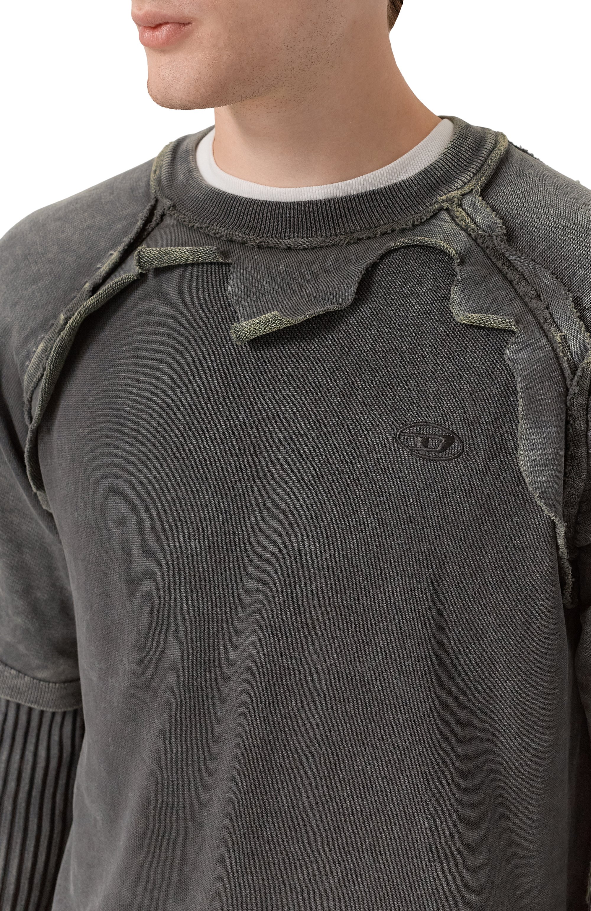 Хлопковый джемпер DIESEL, арт. A18898/0NKCQ, фото 5