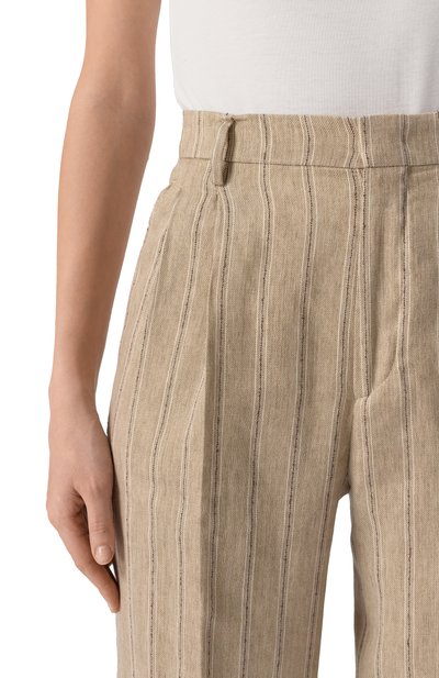 Брюки изо льна и хлопк�а TAGLIATORE 0205, арт. P-EB0NY/340310, фото 5