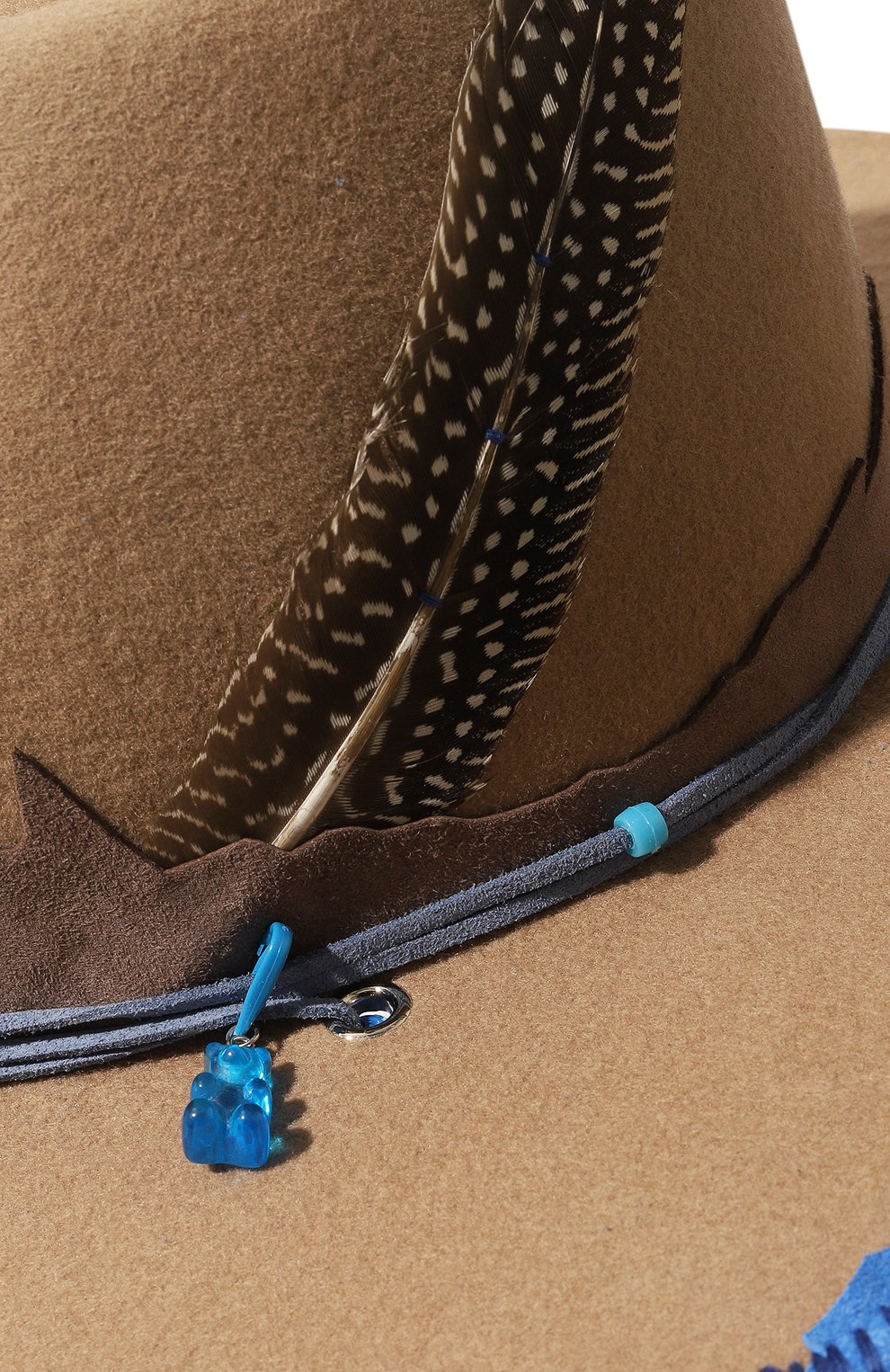 Шерстяная шляпа romb caramel COCOSHNICK HEADDRESS бежевого цвета по цене 24000 руб., арт. rombcaramel, фото 4 Шерстяная шляпа romb caramel COCOSHNICK HEADDRESS, арт. rombcaramel, фото 4