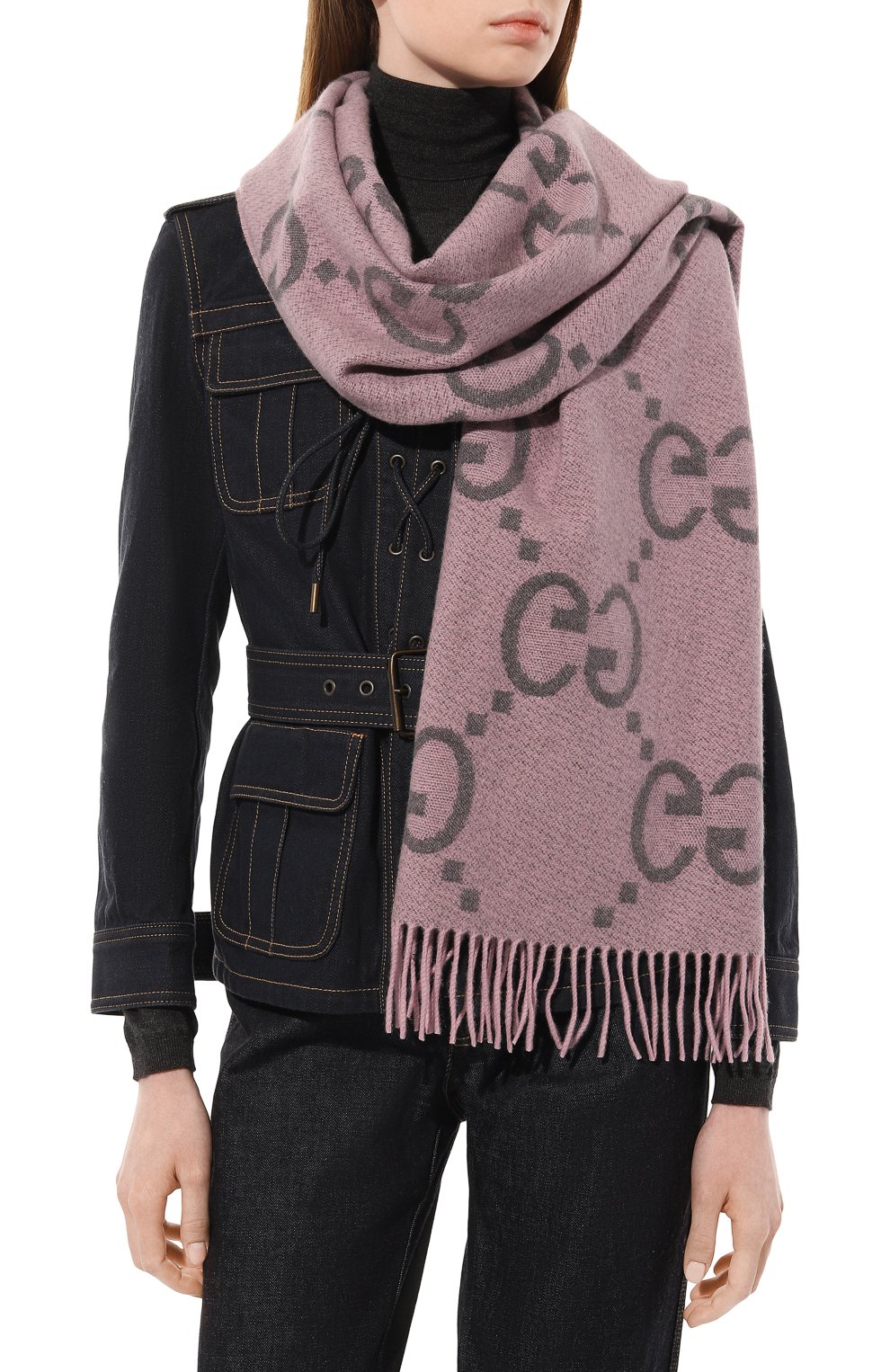 Кашемировый шарф GUCCI, арт. 674275 3G344, фото 3