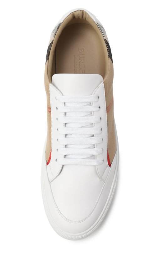 Комбинированные кеды Burberry 8056712 Бежевый  8056712 Фото 6