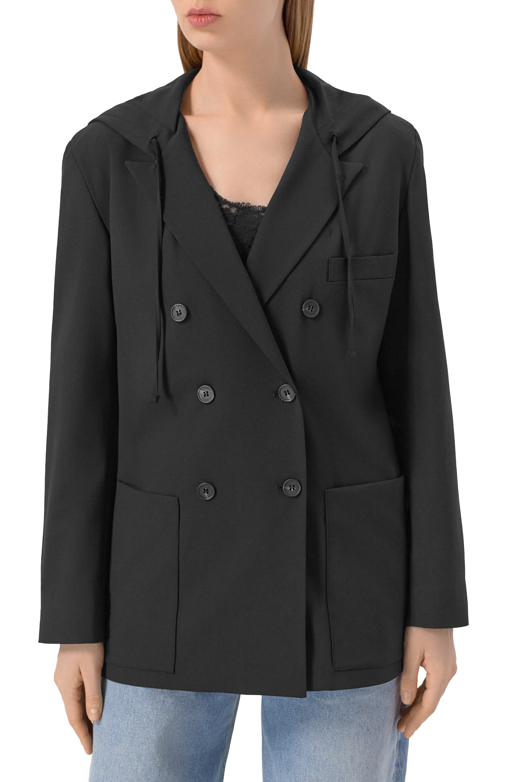 Жакет IRO черного цвета по цене 75500 руб., арт. WP07ALULA, фото 3 Жакет IRO, арт. WP07ALULA, фото 3