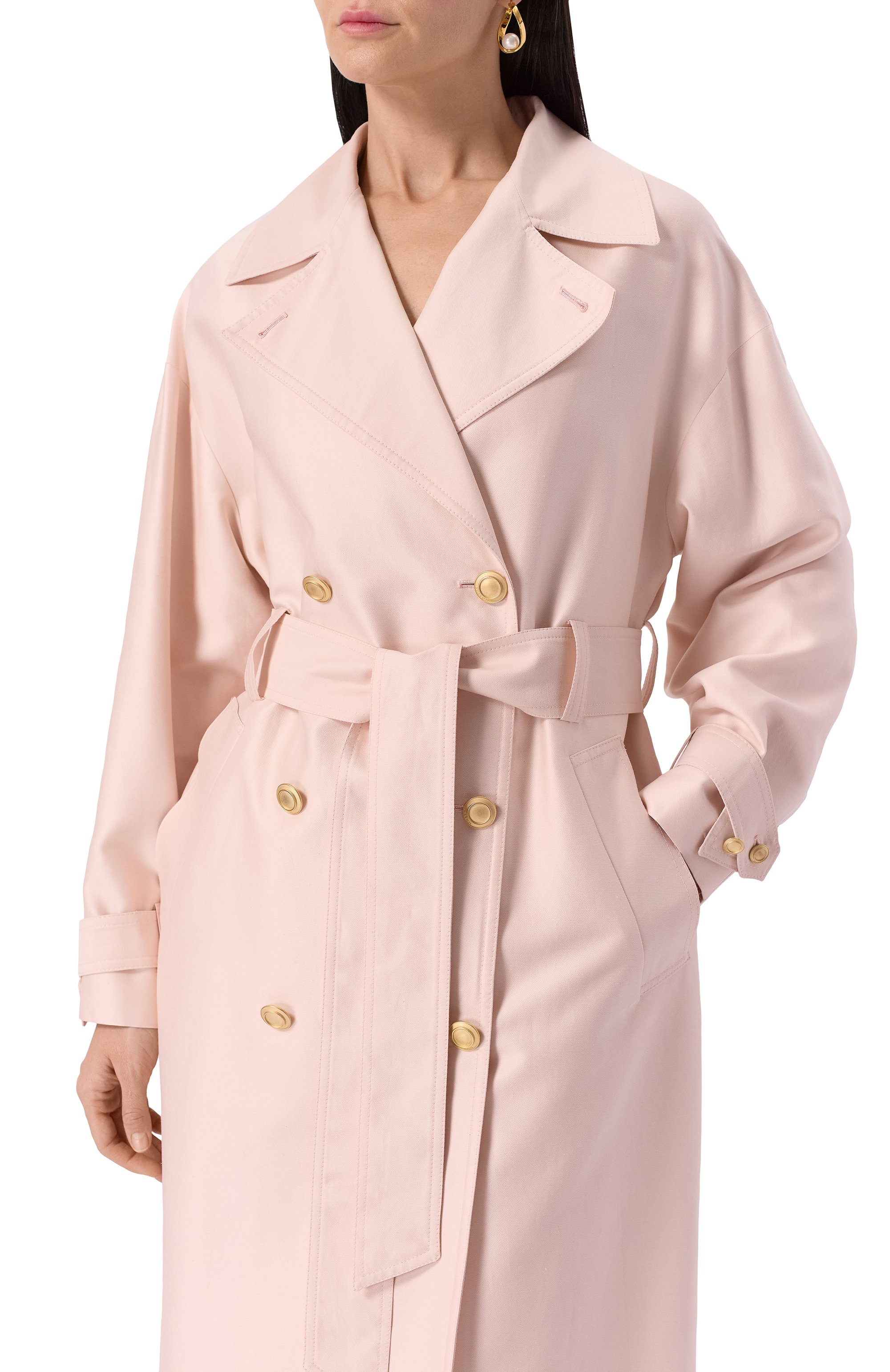 Тренч из хлопка и шелка KITON, арт. D57612K09R1914, фото 5