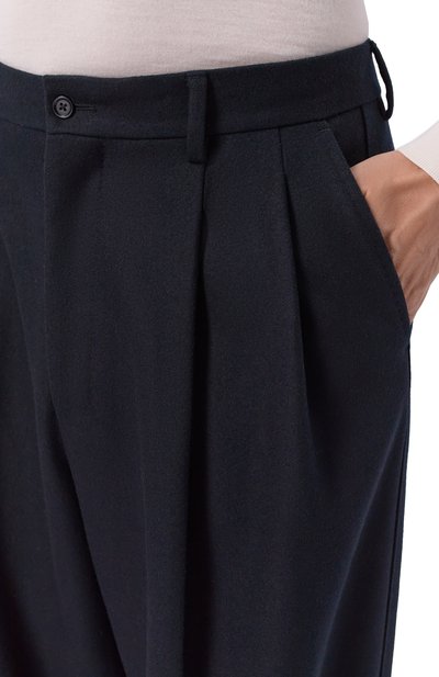Шерстяные брюки DOLCE & GABBANA черного цвета по цене 175500 руб., арт. GP168T/HU2A8, фото 5 Шерстяные брюки DOLCE & GABBANA, арт. GP168T/HU2A8, фото 5