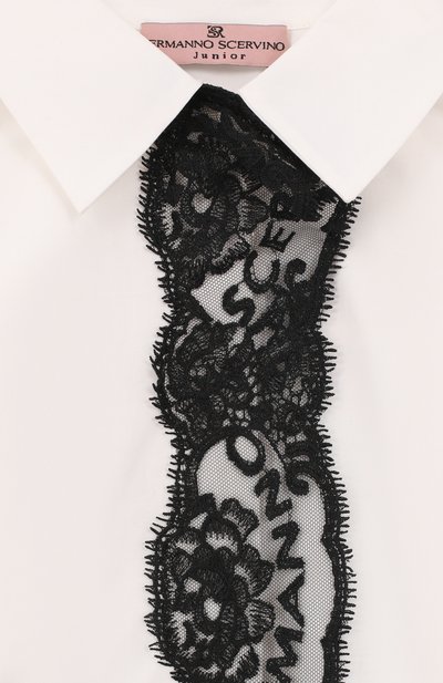 Хлопковая блузка ERMANNO SCERVINO, арт. SFCA042C, фото 3