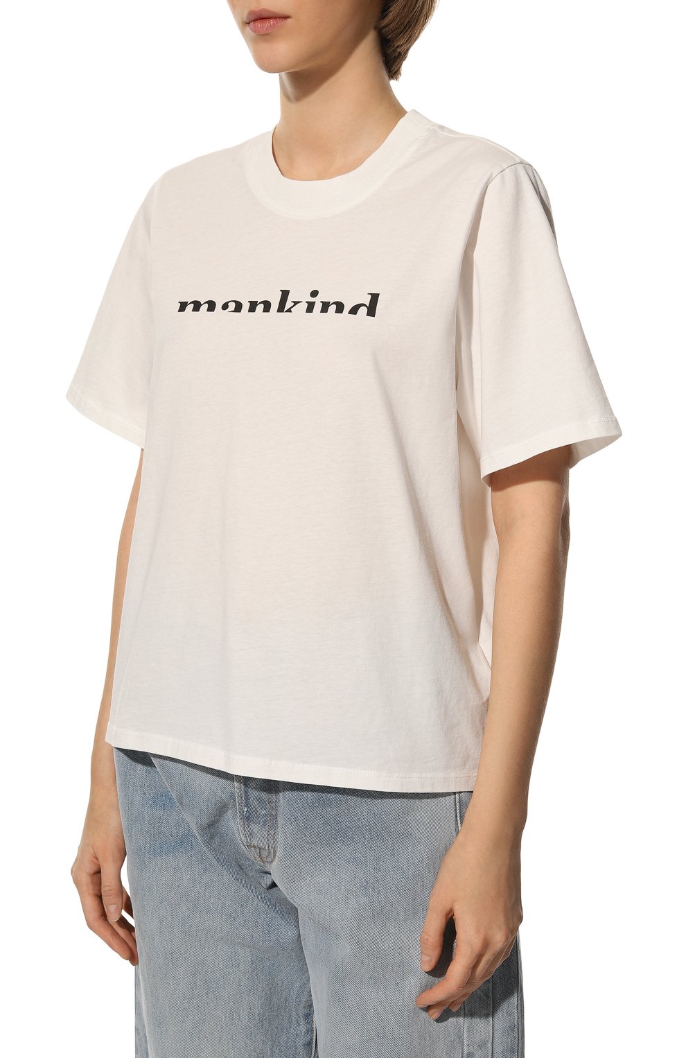 Хлопковая футболка 7 FOR ALL MANKIND, арт. JSLL97000W, фото 3