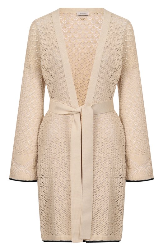 Хлопковый кардиган Agnona KR11038E/7C080PE Бежевый KR11038E/7C080PE