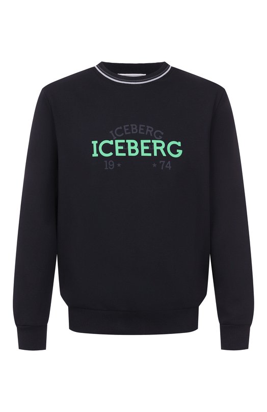 Хлопковый свитшот Iceberg E010/6317 Чёрный E010/6317
