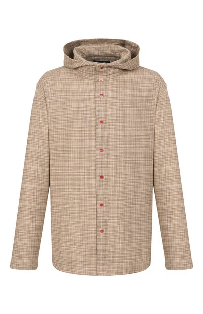 Мужская рубашка из шерсти и шелка KITON, арт. UMCPETEK0617E18