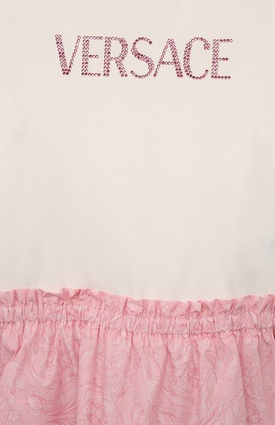 Хлопковое платье VERSACE, арт. 1011337/1A09678/4A-6A, фото 3