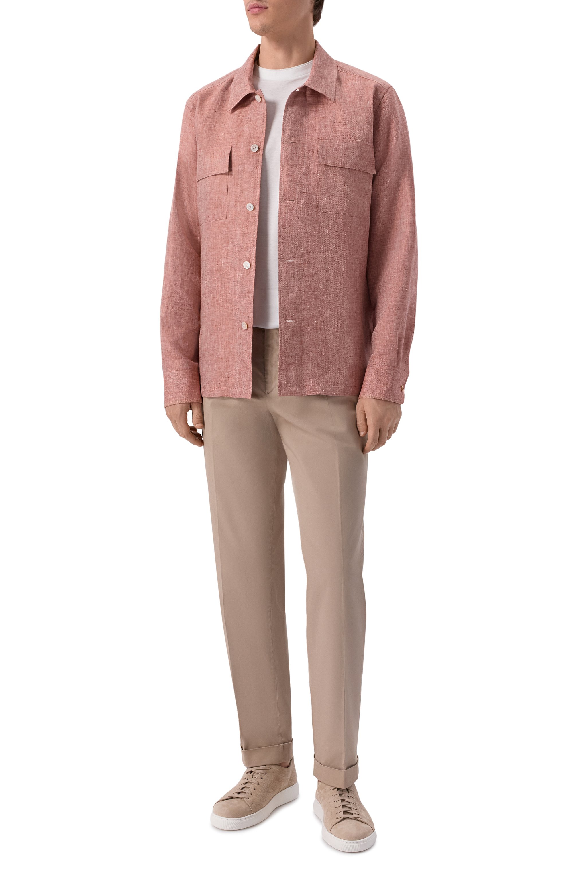 Льняная рубашка BOSS CAMEL, арт. 50560326, фото 2