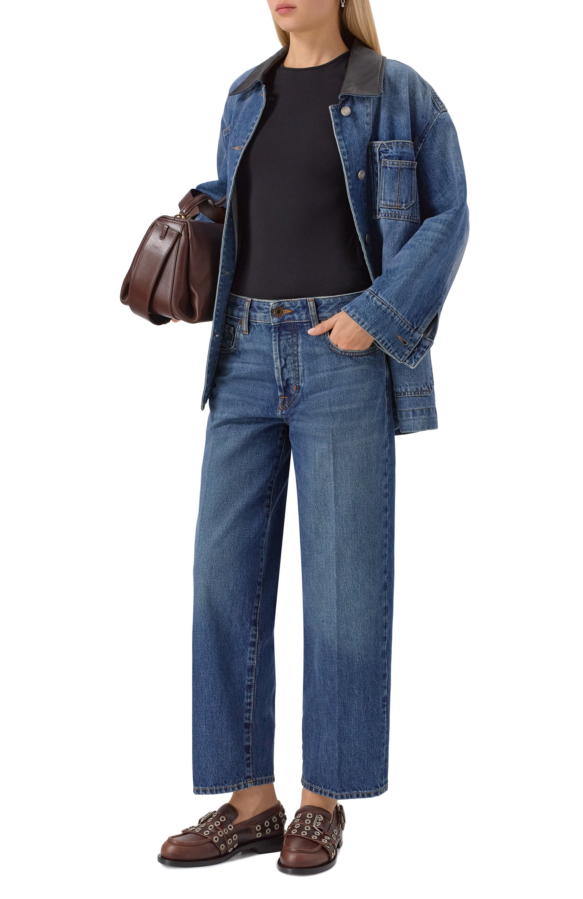 Кожаные лоферы buckle belt MACH & MACH, арт. FW25-S0976-30-VCL-BRW, фото 3