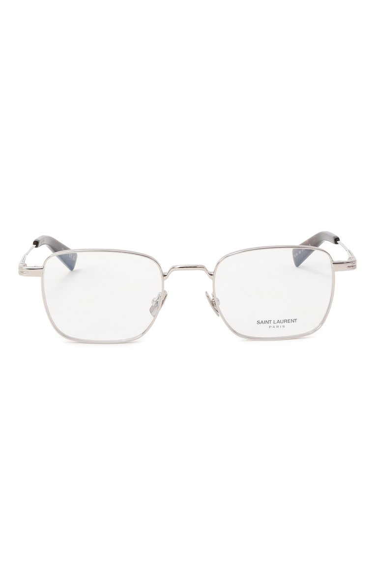 Женские оправа SAINT LAURENT серебряного цвета, арт. SL 729 005 | Фото 4 (Региональные ограничения белый список (Axapta Mercury): Не проставлено; Нос: Не проставлено; Материал: Металл; Тип очков: Оправа; Кросс-КТ: Оправы-унисекс; Очки форма: Прямоугольные; Оптика Гендер: оптика-унисекс)