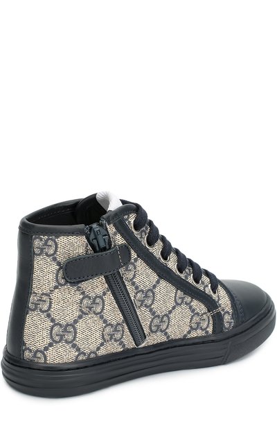 Высокие кеды с принтом GUCCI, арт. 313057/KLQ30, фото 3