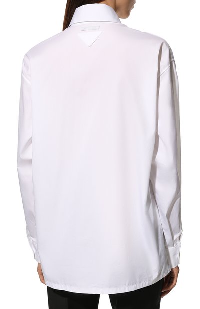 Хлопковая рубашка PRADA, арт. P405G-1XV2-F0009-221, фото 4